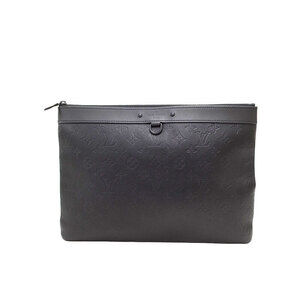 Louis Vuitton Monogram Shadow Black Pochette Discovery Clutch Bag